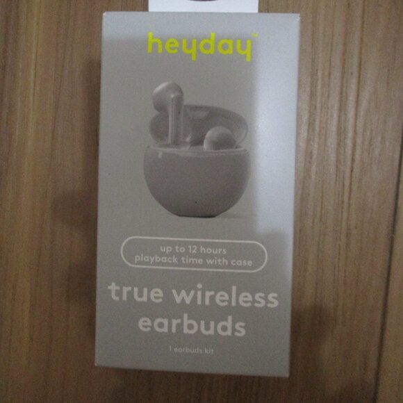 Heyday Wireless Bluetooth Earbuds Grey up to 12 hours new in box - Picture 1 of 8